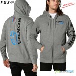 Oblečenie - Pánske, FOX mikina Honda Zip fleece, šedý melír