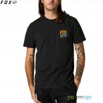 FOX tričko Pushin Dirt ss Premium tee, čierna