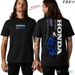 FOX tričko Honda ss Premium tee, čierna