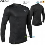 Cyklo oblečenie - Pánske, FOX funkčné termo tričko Tecbase LS, čierna