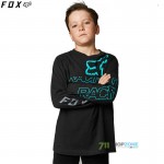 FOX detské tričko Skew LS tee, čierna