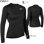 Cyklo oblečenie - Dámske, FOX dámske funkčné tričko Tecbase LS, čierna
