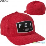 FOX šiltovka Badge flexfit hat, čili červená