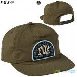 FOX šiltovka Single Track snapback hat, olivovo zelená