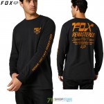 Oblečenie - Pánske, FOX tričko s dlhým rukávom Remastered LS tee, čierna