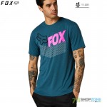 FOX tričko Trice ss Tech tee, petrolejová