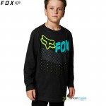 FOX detské tričko s dlhým rukávom Trice LS tee, čierna