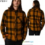 FOX flanelová košeľa Voyd 2.0 flannel, zlatá