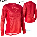 Zľavy - Cyklo dámske, FOX dámsky cyklistický dres Defend Lunar, červená