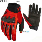 Moto oblečenie - Rukavice, FOX Bomber glove, neon červená