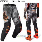 Moto oblečenie - Nohavice, FOX motokrosové nohavice 180 Bnkr pant, šedý maskáč