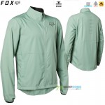 Cyklo oblečenie - Pánske, FOX cyklistická bunda Ranger Wind Jacket, šedo zelená