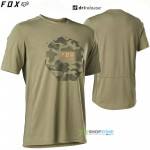 Cyklo oblečenie - Pánske, FOX Ranger Camo Moth jersey army, army zelená