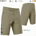 Cyklo oblečenie - Pánske, FOX cyklistické šortky Flexair short 22, army zelená