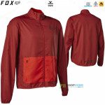 Cyklo oblečenie - Pánske, FOX Ranger Wind jacket red clear, tehlovo červená