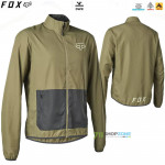 FOX cyklistická bunda Ranger Wind jacket, kaki zelená