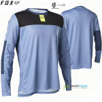 Cyklo oblečenie - Pánske, FOX cyklistický dres Defend LS jersey Foxhead 22, modro čierna