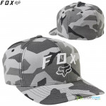 FOX šiltovka BNKR flexfit hat, čierny maskáč