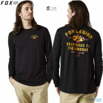 Oblečenie - Pánske, FOX tričko s dlhým rukávom At Bay LS Tech tee, čierna