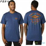 Oblečenie - Pánske, FOX tričko At bay ss Premium tee, tmavo modrá