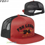 FOX šiltovka At Bay snapback hat, tehlovo červená
