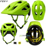 FOX detská cyklistická prilba Youth Mainframe helmet, neon žltá