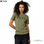 FOX dámske tričko Pinnacle ss Tech tee, army zelená