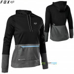Cyklo oblečenie - Dámske, FOX Ranger WindblocR W hoodie black, čierna
