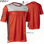 FOX cyklistický dres Defend ss jersey Moth 22, neon červená