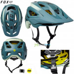 Cyklo oblečenie - Pánske, FOX cyklistická prilba Speedframe Vnish Mips CE, tmavo zelená