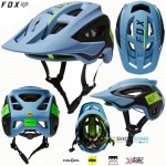 Cyklo oblečenie - Pánske, FOX cyklistická prilba Speedframe Pro Blocked, modrá