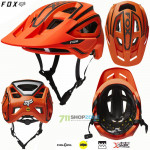 FOX cyklistická prilba Speedframe Pro Dvide, neon oranžová