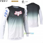 Cyklo oblečenie - Pánske, FOX cyklistický dres Flexair RS LS jersey 22, bledo zelená