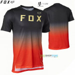 FOX cyklistický dres Flexair ss jersey 22, neon červená