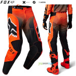 Moto oblečenie - Nohavice, FOX motokrosové nohavice 180 Leed pant, neon oranžová