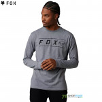 FOX tričko s dlhým rukávom Pinnacle LS Tech tee, šedý melír