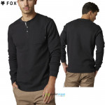 Oblečenie - Pánske, FOX tričko s dlhým rukávom Grunt Work Thermal Henley LS, čierna