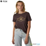 Oblečenie - Dámske, FOX dámske tričko Full Flux ss tee, fialovo bordová