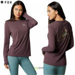 FOX dámske tričko s dlhým rukávom Finisher LS Tech tee, fialová