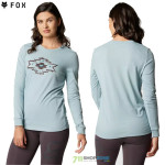 FOX dámske tričko s dlhým rukávom Full Flux LS tee, šalviová
