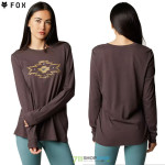 FOX dámske tričko s dlhým rukávom Full Flux LS tee, fialovo bordová