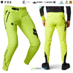 Cyklo oblečenie - Pánske, FOX cyklistické nohavice Flexair Lunar pant, neon žltá
