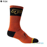 FOX cyklistické ponožky 8" Defend Winter sock, tehlovo červená