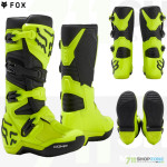 Moto oblečenie - Detské, Fox Yth Comp boot motokrosové čižmy, neon žltá