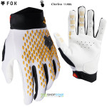 FOX cyklistické rukavice Defend Race glove, biela