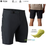FOX cyklistické šortky Flexair Ascent short W/Liner, čierna