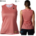 Cyklo oblečenie - Dámske, FOX dámsky cyklistický dres Flexair Ascent SL jersey, lososová