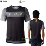FOX cyklistický dres Flexair Arcadia ss jersey, čierna