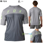 FOX cyklistický dres Defend ss jersey Cekt, čierno šedá