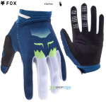 Moto oblečenie - Rukavice, Fox rukavice 180 Flora Glove, tmavo modrá